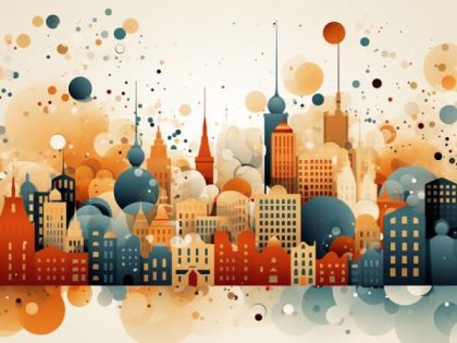 Abstract |  Bubbly Urban Dreams 60x75cm(24×29.5in) Abstract Abstract