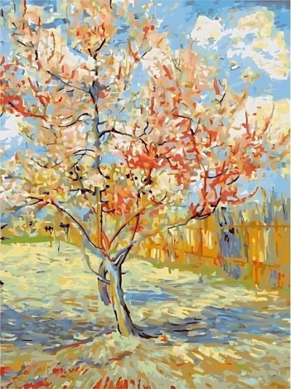 Advanced |  Van Gogh – Pink Peach Tree 60x75cm(24×29.5in) Advanced Advanced