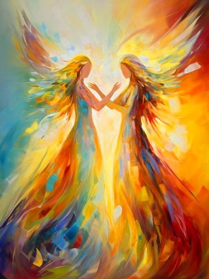 Angels |  Faceless Angels – Paint by Numbers Kit 60x75cm(24×29.5in) Angels Angels