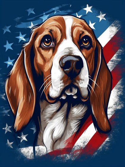 Animal Kits |  American Beagle 60x75cm(24×29.5in) Animal Animal Kits