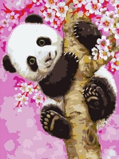 Animal Kits |  Baby Panda 60x75cm(24×29.5in) Animal Animal Kits