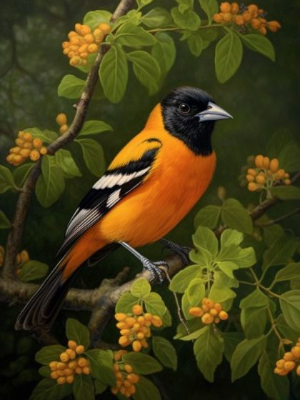 Animal Kits |  Baltimore Oriole 60x75cm(24×29.5in) Animal Animal Kits