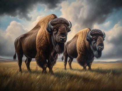 Animal Kits |  Bison Pair 60x75cm(24×29.5in) Animal Animal Kits