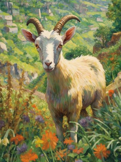 Animal Kits |  Goat 60x75cm(24×29.5in) Animal Animal Kits