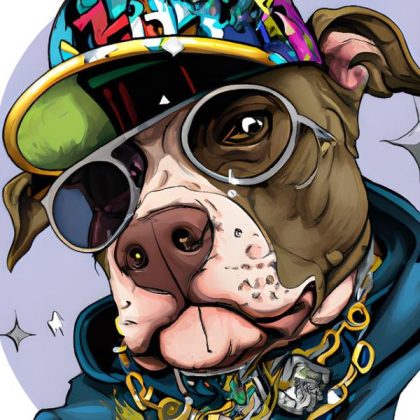 Animal Kits |  Hip Hop Pitbull 20x20cm(8x8in) Animal Animal Kits