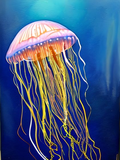 Animal Kits |  Jellyfish in the Sea 60x75cm(24×29.5in) Animal Animal Kits