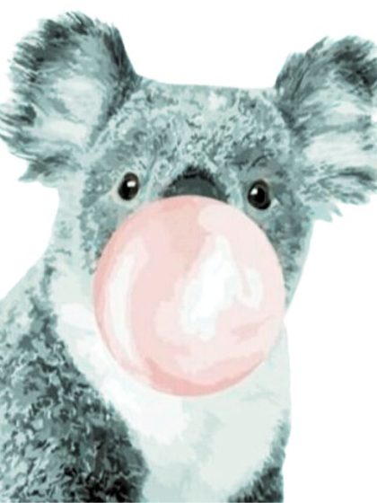 Animal Kits |  Koala Bubble Gum 60x75cm(24×29.5in) Animal Animal Kits