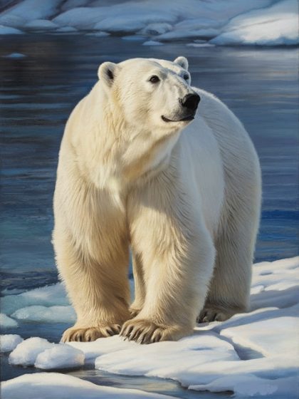 Animal Kits |  Polar Bear 60x75cm(24×29.5in) Animal Animal Kits