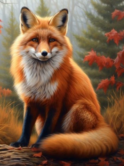 Animal Kits |  Red Fox 60x75cm(24×29.5in) Animal Animal Kits