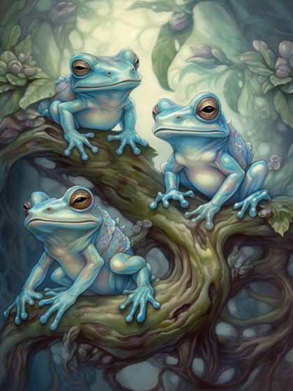 Animal Kits |  These Cute Frogs 60x75cm(24×29.5in) Animal Animal Kits