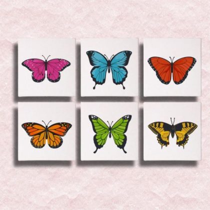 Butterfly |  Mini Butterfly 6 Pack Paint by Numbers 15x15cm(6x6in) Animal Butterfly