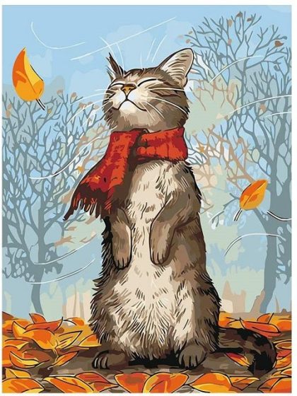 Cat |  Autumn Kitty 60x75cm(24×29.5in) Animal Cat