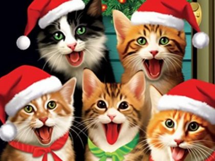 Christmas |  Christmas Cats 60x75cm(24×29.5in) Christmas Christmas