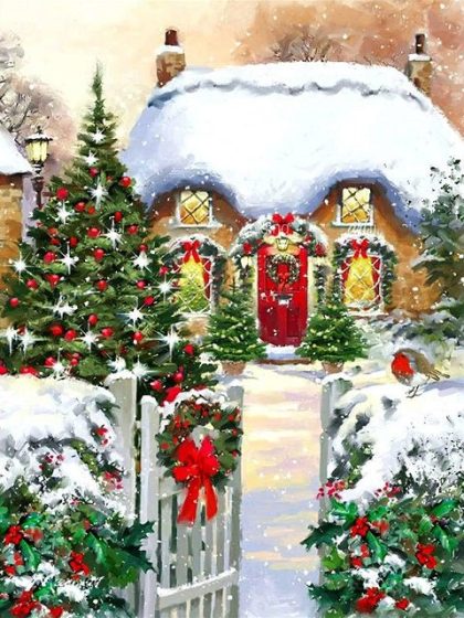 Christmas |  Christmas Comes to You 60x75cm(24×29.5in) Christmas Christmas