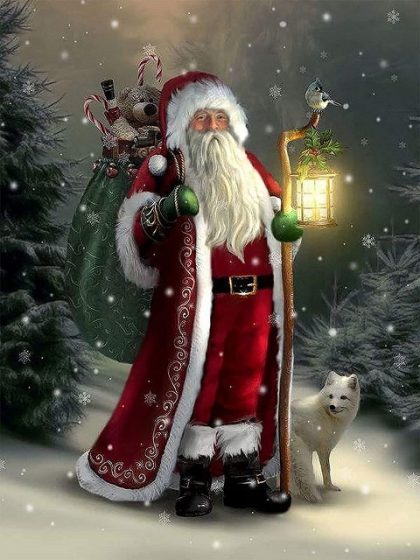 Christmas |  Santa Claus Comes Again 60x75cm(24×29.5in) Christmas Christmas