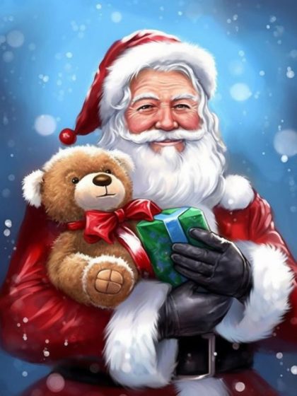 Christmas |  Santa Claus is Happy 60x75cm(24×29.5in) Christmas Christmas