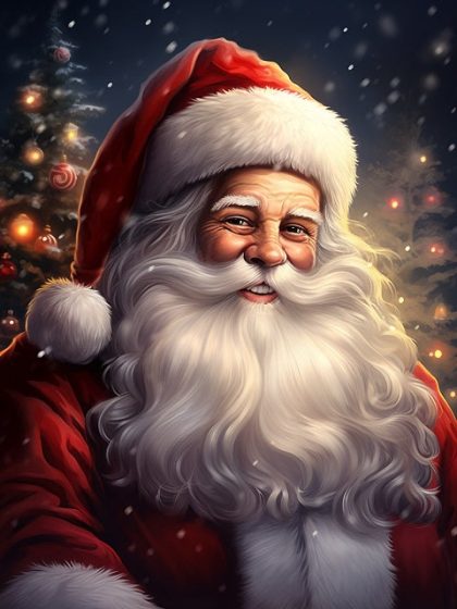 Christmas |  Santa is Coming 60x75cm(24×29.5in) Christmas Christmas