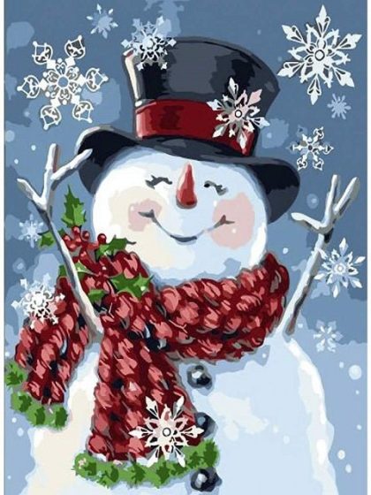 Christmas |  Snowman 60x75cm(24×29.5in) Christmas Christmas