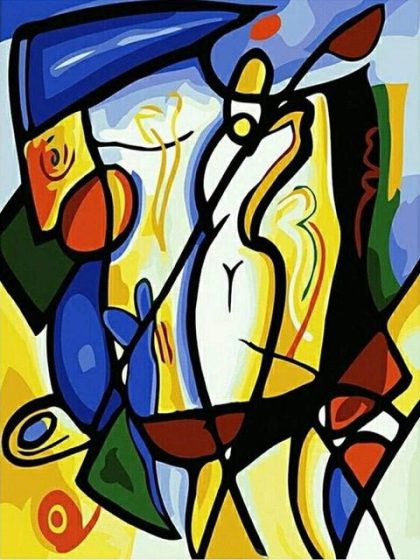 Colorful |  Abstract Mosaic Figure 60x75cm(24×29.5in) Colorful Colorful