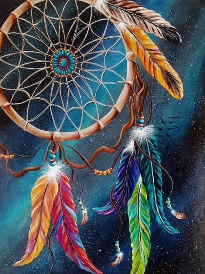 Colorful |  Colorful Dreamcatcher 60x75cm(24×29.5in) Colorful Colorful