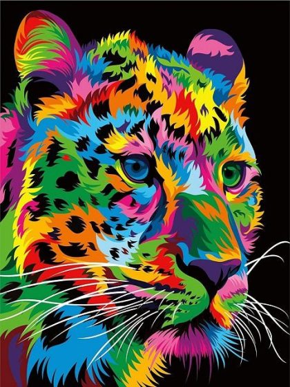 Colorful |  Colorful Leopard 60x75cm(24×29.5in) Colorful Colorful