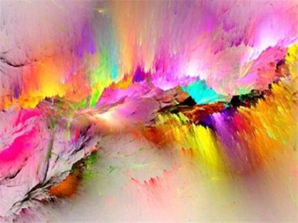 Colorful |  Cracking Rainbow 60x75cm(24×29.5in) Colorful Colorful