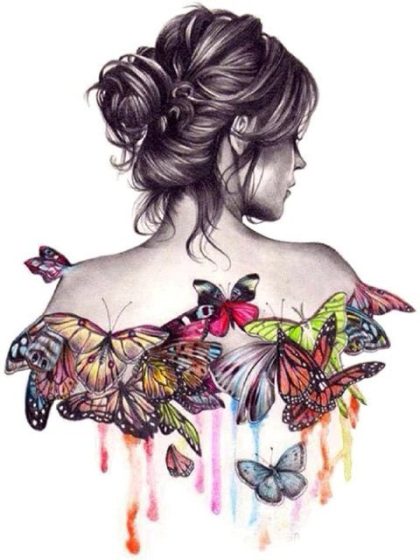 Colorful |  Turning Into Butterflies – Paint by Numbers Kit 60x75cm(24×29.5in) Colorful Colorful