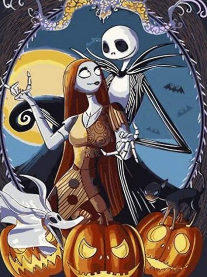 Couple |  Halloween Monsters Couple 60x75cm(24×29.5in) People Couple