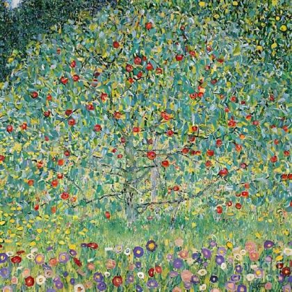 Famous Kits |  Gustav Klimt – Apple Tree 60x60cm(23.5×23.5in) Famous Famous Kits