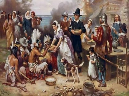 Famous Kits |  The First Thanksgiving – Gerome Ferris 60x75cm(24×29.5in) Famous Famous Kits