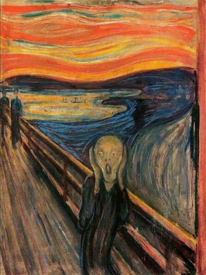 Famous Kits |  The Scream – Edvard Munch 60x75cm(24×29.5in) Famous Famous Kits