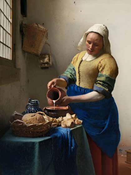 Famous Kits |  Vermeer – The Milkmaid 60x75cm(24×29.5in) Famous Famous Kits