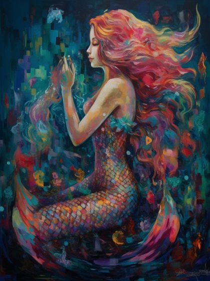 Fantasy Kits |  Dreaming Mermaid 60x75cm(24×29.5in) Fantasy Fantasy Kits