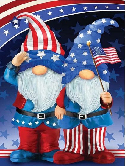 Fantasy Kits |  Patriotic Gnomes 60x75cm(24×29.5in) Fantasy Fantasy Kits