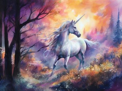 Fantasy Kits |  Unicorn in the Dark 60x75cm(24×29.5in) Fantasy Fantasy Kits