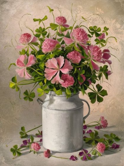 Floral Kits |  Flowers in Bucket 60x75cm(24×29.5in) Floral Kits Floral Kits