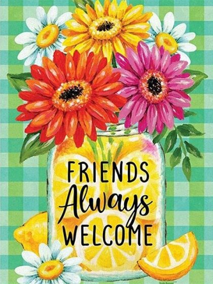 Floral Kits |  Friends Are Always Welcome 60x75cm(24×29.5in) Floral Kits Floral Kits