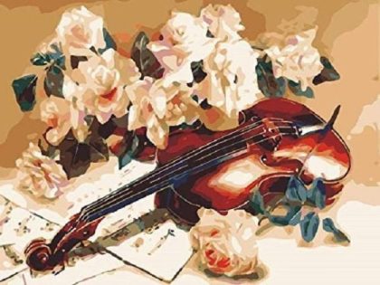 Floral Kits |  Romantic Violin 60x75cm(24×29.5in) Floral Kits Floral Kits