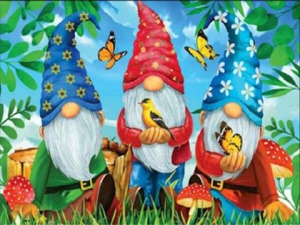 Floral Kits |  Spring Gnomes 60x75cm(24×29.5in) Floral Kits Floral Kits