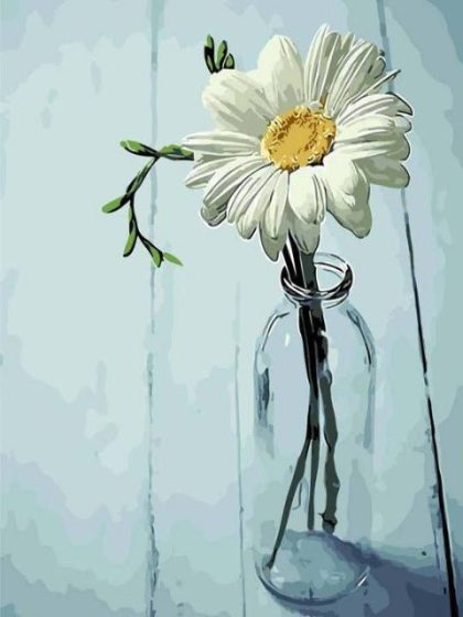 Floral Kits |  White Daisy 60x75cm(24×29.5in) Floral Kits Floral Kits