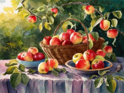 Food and Drinks |  Apples 60x75cm(24×29.5in) Food & Drinks Food & Drinks