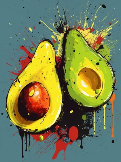 Food and Drinks |  Avocado 60x75cm(24×29.5in) Food & Drinks Food & Drinks