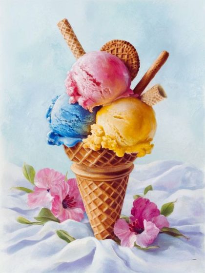 Food and Drinks |  Delicious Ice Cream 60x75cm(24×29.5in) Food & Drinks Food & Drinks