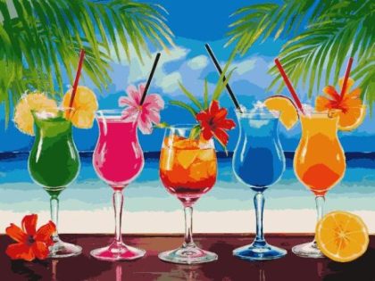 Food and Drinks |  Exotic Cocktails 60x75cm(24×29.5in) Food & Drinks Food & Drinks