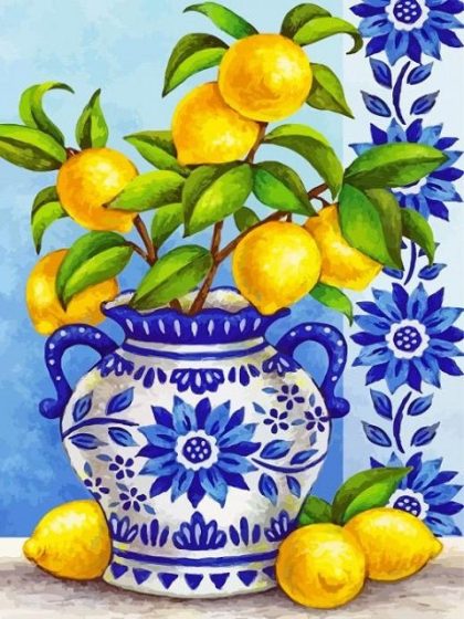 Food and Drinks |  Lemons Paint by Numbers 60x75cm(24×29.5in) Food & Drinks Food & Drinks