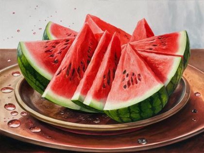 Food and Drinks |  Watermelon Slices 60x75cm(24×29.5in) Food & Drinks Food & Drinks