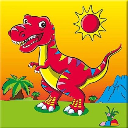 For Children |  Purple Dino 20x20cm(8x8in) For Children For Children