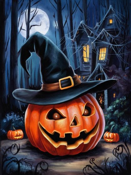 Halloween |  Halloween Pumpkin 60x75cm(24×29.5in) Halloween Halloween