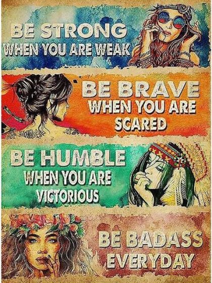 Inspirational Quotes |  Be Strong Brave and Humble – Paint by Numbers 60x75cm(24×29.5in) Inspirational Quotes Inspirational Quotes