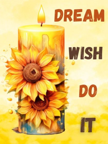 Inspirational Quotes |  Dream it Wish it Do it 60x75cm(24×29.5in) Inspirational Quotes Inspirational Quotes